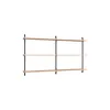 Image de MOEBE - Étagère Wall Shelving - Bois naturel - MDF placage chêne