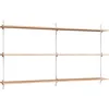 Image de MOEBE - Étagère Wall Shelving - Bois naturel - MDF placage chêne