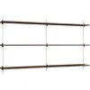 Image de MOEBE - Étagère Wall Shelving - Marron - MDF placage chêne