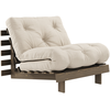 Image de KARUP - Fauteuil convertible Roots - Beige - Pin massif certifié FSC laqué