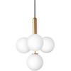 Image de NUURA - Lustre Miira - Or - Verre soufflé bouche - Designer Sofie Refer