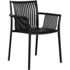 Image de Chaise de jardin House Nordic Tulsa Noir 56,5x45,5 cm 7001003