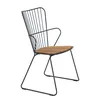 Image de Houe - Fauteuil Paon - Bois naturel - Acier revêtement poudre - Designer Henrik Pedersen