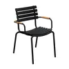 Image de Houe - Fauteuil empilable ReCLIPS - Noir - Plastique recyclé - Designer Henrik Pedersen