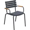 Image de Houe - Fauteuil empilable ReCLIPS - Gris - Plastique recyclé - Designer Henrik Pedersen