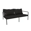 Image de Houe - Canapé de jardin rembourré Avon - Noir - Acier thermolaqué - Designer Henrik Pedersen