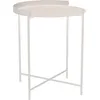 Image de Houe - Table d'appoint Edge - Blanc - Acier thermolaqué - Designer Roee Magdassi