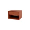 Image de MONTANA - Table de chevet murale Chambre - Orange - MDF laqué - Designer Peter J. Lassen
