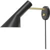 Image de Louis Poulsen - Applique avec prise AJ - Noir - Acier filé - Designer Arne Jacobsen
