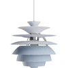 Image de Louis Poulsen - Suspension PH - Bleu - Zinc chromé - Designer Poul Henningsen