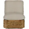 Image de Gubi - Fauteuil rembourré Bohemian 72 - Beige - Rotin - Designer Gabriella Crespi