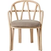 Image de Gubi - Fauteuil Bistra - Bois naturel - Rotin - Designer Michele de Lucchi