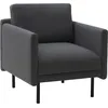 Image de Normann Copenhagen - Fauteuil rembourré Rar - Gris - Mousse PU - Designer Simon Legald