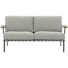 Image de Muuto - Canapé de jardin rembourré Settle - Gris - Sangle polyester - Designer Anderssen & Voll