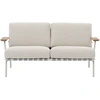 Image de Muuto - Canapé de jardin rembourré Settle - Blanc - Sangle polyester - Designer Anderssen & Voll