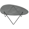 Image de Gubi - Table basse Pedrera - Gris - Verre trempé texturé - Designer Barba Corsini