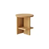 Image de NINE - Table d'appoint Tee - Bois naturel - Chêne massif huilé - Designer Matteo Fogale