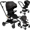 Image de MoMi ADELLE - Poussette citadine légère 75 kg - Siège rotatif 360° - Dès 6 mois jusqu’à 22 kg - Noir/Rouge en occasion ou reconditionné