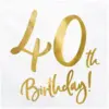 Image de Serviette en papier 40th Birthday (Lot de 20)
