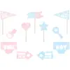Image de Photo Props Gender Reveal Party (11 pièces)