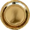 Image de Assiette en papier ronde or ø23cm (Lot de 6)