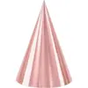 Image de Chapeau de Fête Or Rose (Lot de 6)