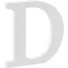 Image de Lettre D en Bois Blanc