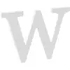 Image de Lettre W en Bois Blanc