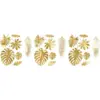 Image de Décoration Feuilles Tropicales en papier or (21 pièces)