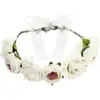 Image de Couronne de Fleurs Blanches ø 17cm