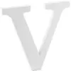 Image de Lettre V en Bois Blanc
