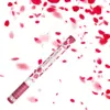 Image de Canon confettis 60cm pétales roses couleur rouge