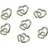 Image de Double coeur décoration en OR - LOT DE 25 - 10mm