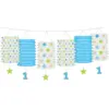 Image de Guirlande lanterne bleue anniversaire 1 an