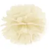 Image de Pompon en papier crème 25cm
