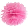 Image de Pompon en papier rose 25cm