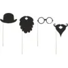 Image de Lot de 4 Props on a stick Gentleman pour photos mariage