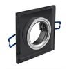 Image de Spot de plafond BRILLANTE - encastrable - verre - noir - 9 x 9 cm