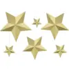 Image de Décoration étoiles dorées (6 pièces)