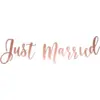 Image de Bannière Just Married, rose gold