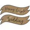 Image de Panneaux avec une inscription Happy Couple / Wedding