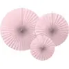 Image de Rosaces décoratives roses claires (3 pièces)