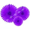 Image de Rosaces décoratives, violet, 20-40cm (3 pièces)