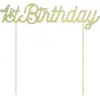 Image de Décoration pour gâteau 1st Birthday or pailleté