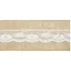 Image de Ceinture de chaise en toile de jute avec dentelle L.275cm