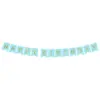 Image de Guirlande Happy Birthday bleue inscription Or