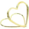 Image de Lot de 10 portes cartes Coeurs, or, 2,5 cm