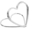 Image de Lot de 10 portes cartes Coeurs, argent, 2,5 cm