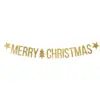Image de Guirlande en papier MERRY CHRISTMAS or 150cm