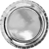 Image de Assiette en papier ronde argent ø23cm (Lot de 6)
